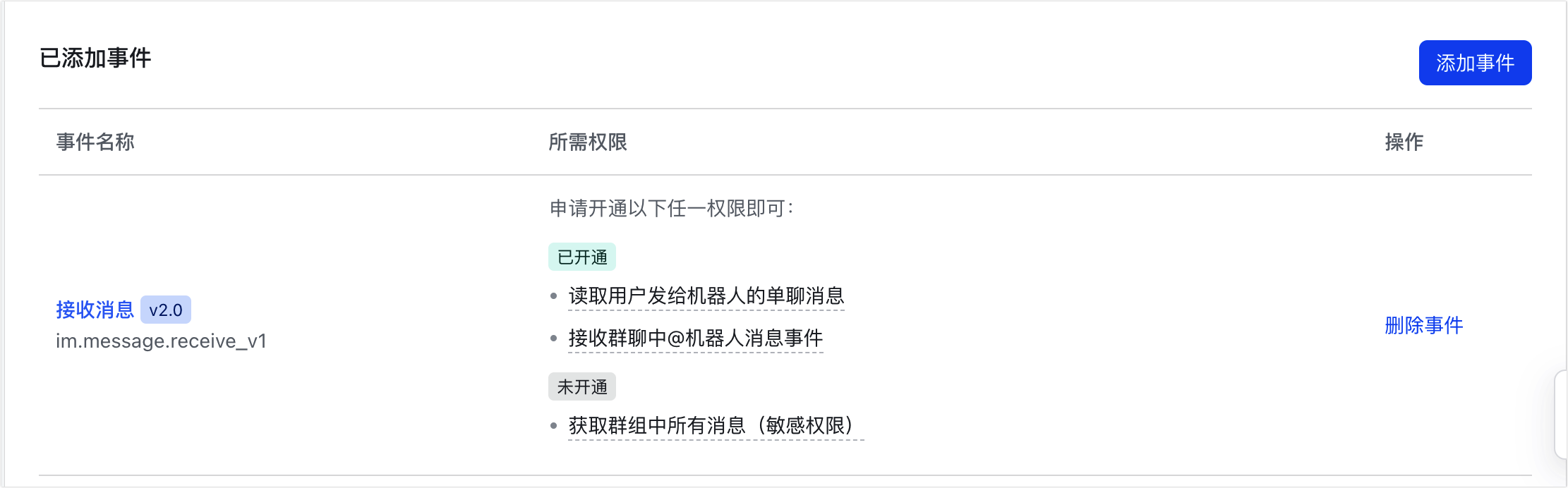 添加接收消息事件